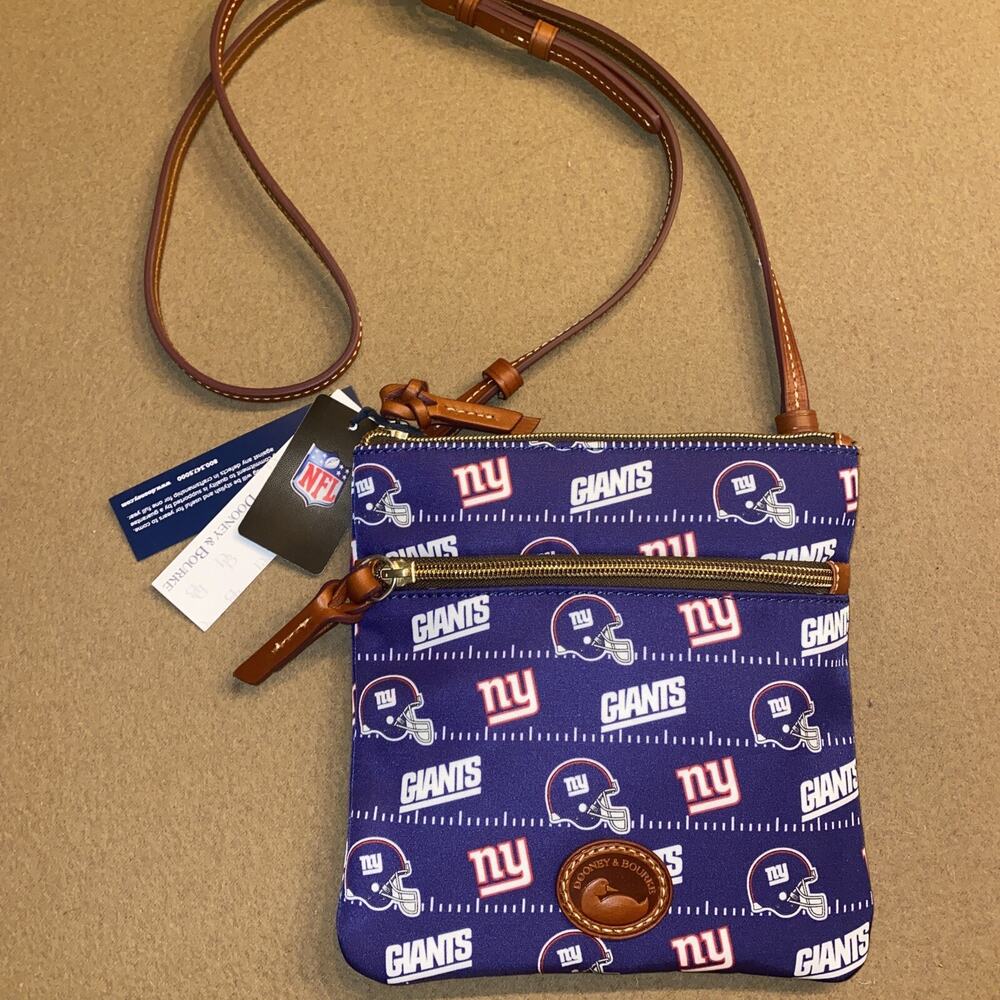 Dooney & Bourke X NY Giants Signature Small Zip Crossbody Purse - Picture 2 of 12